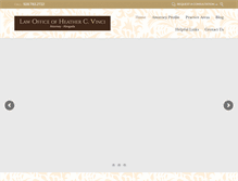 Tablet Screenshot of lawofficeofheathercvinci.com